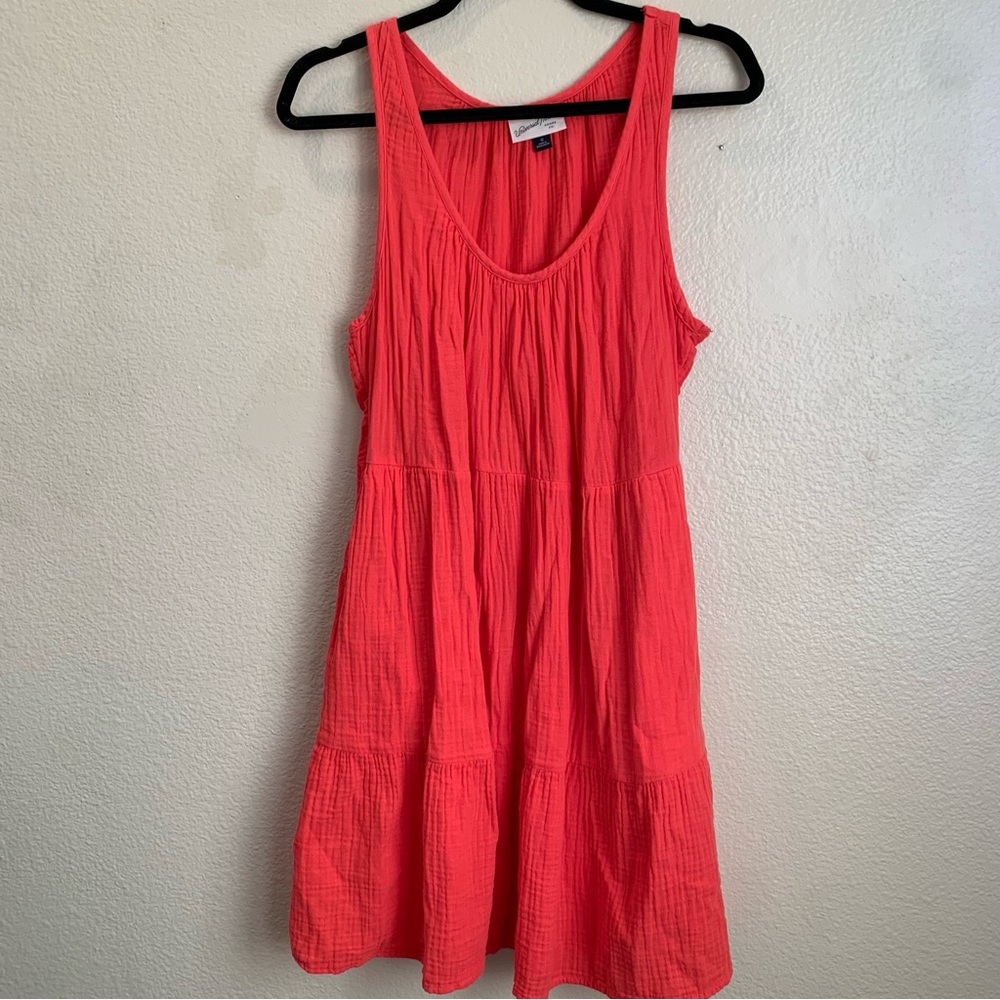 Universal Thread Coral-Pink Tiered Tank Dress